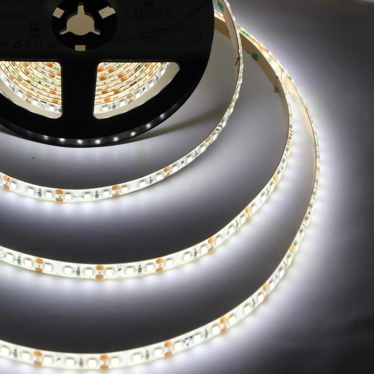 Світлодіодна стрічка LED-STIL 6000K 9,6 Вт/м 2835 120 діодів IP65 12 Вольт 900 lm холодне світло