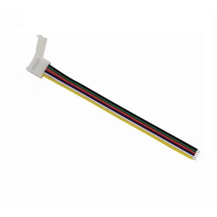 Коннектор 6 контактов,провод 15 см,для RGB+CCT LED ленты 12мм