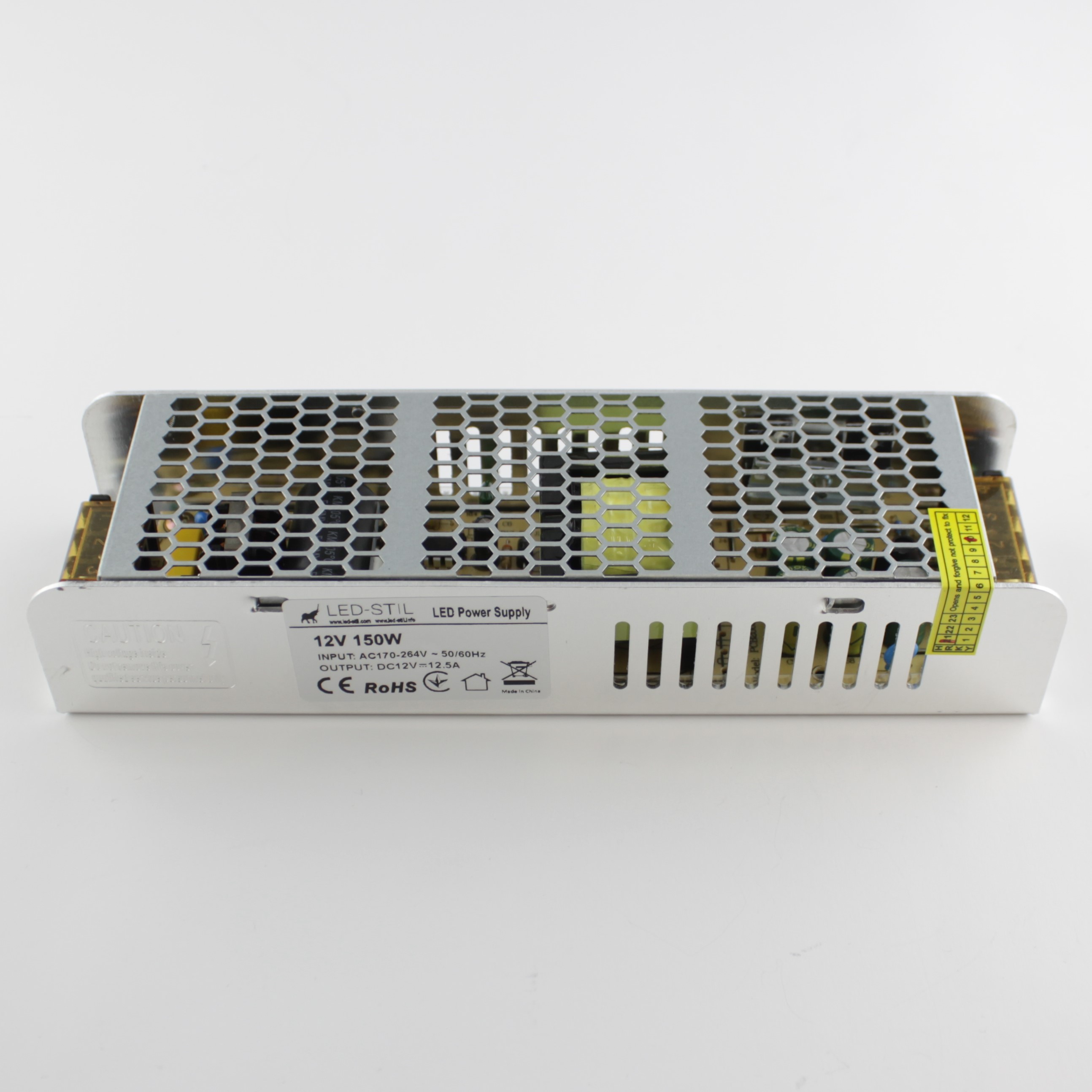 Блок живлення для світлодіодної стрічки 150 Вт 12V IP20 Slim