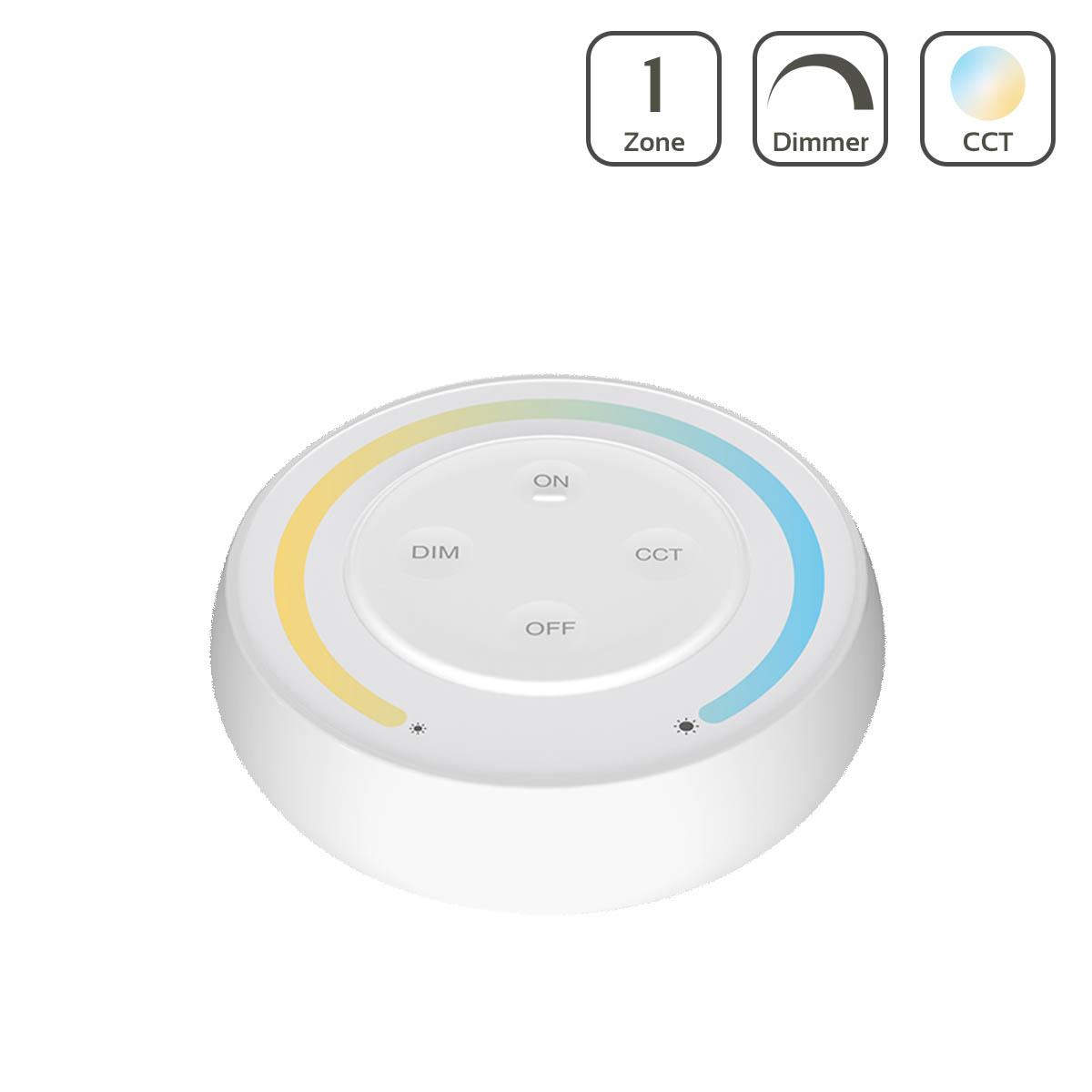 Пульт круглий настінний Mi-light multiwhite з магнітним тримачем, білий