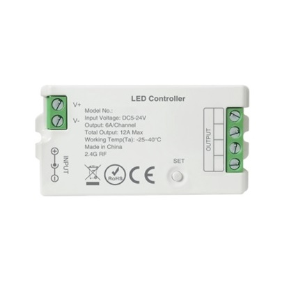 Контролер led Smart System для двоколірної світлодіодної стрічки 5-24 Вольт 12А 2.4 GHz