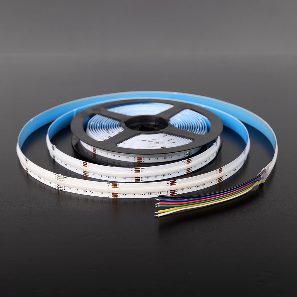 Світлодіодна стрічка Mi-light RGB+CCT, 21 Вт/м, COB, 840 діодів, IP20, 24V, 760 lm, різнокольорова