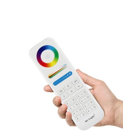 Пульт дистанційного керування Mi-Boxer RGB+CCT сенсорно-кнопковий білий (2,4 ГГц, 8 зон)