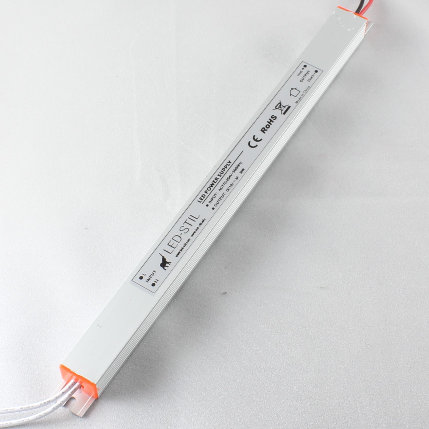 Блок живлення для світлодіодної стрічки 36 Вт 12V IP20 Ultra Slim