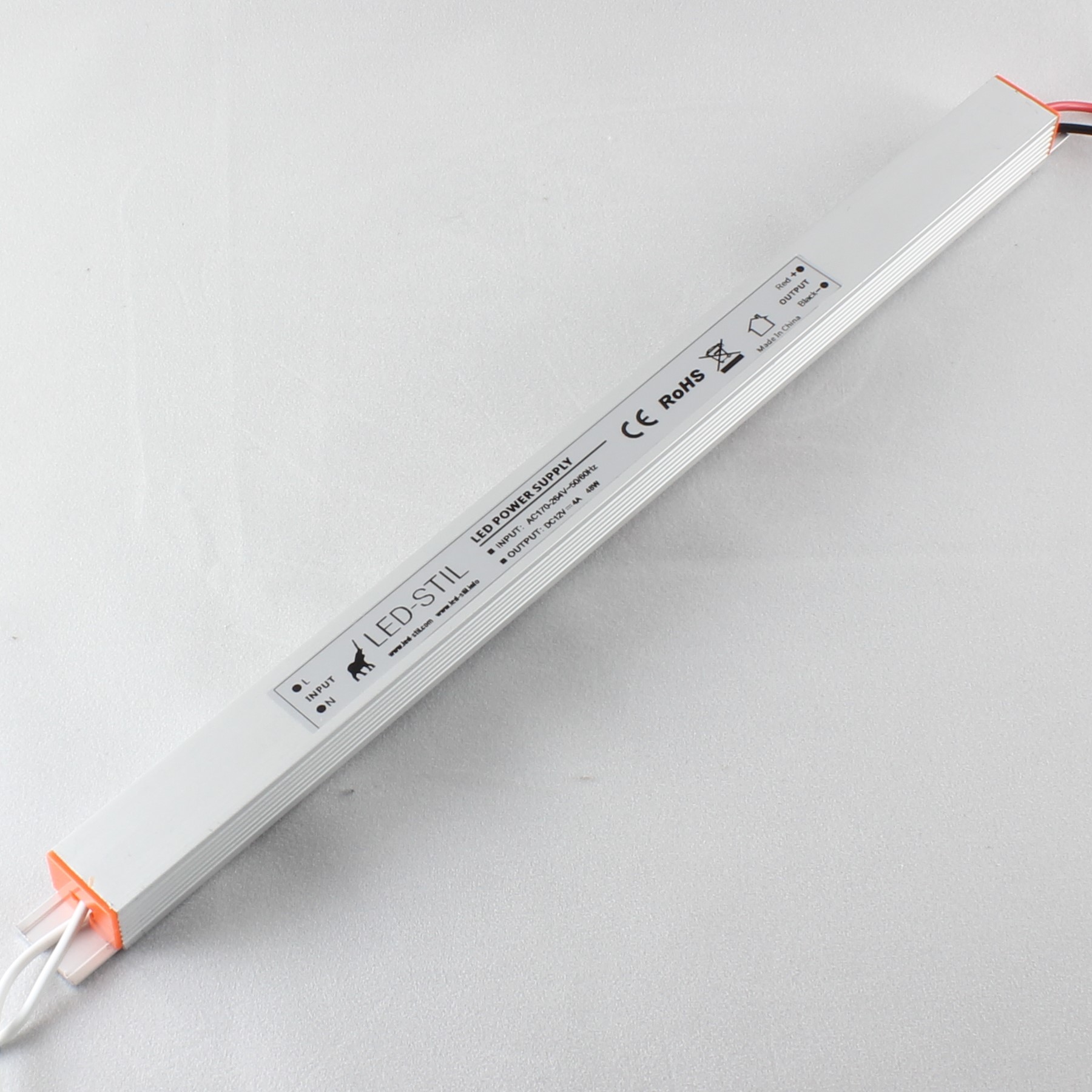 Блок живлення для світлодіодної стрічки 48 Вт 12V IP20 Ultra Slim
