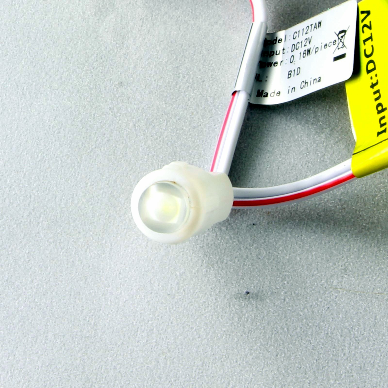 LED модуль С112TАW, 0.16W, 2835, 1шт, 12V, 8.5 лм, IP 66, диаметр 12мм, синий