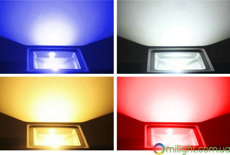 Smart LED прожектор 50W IP65 RGB+CCT Дистанционное управление 2,4 GHz