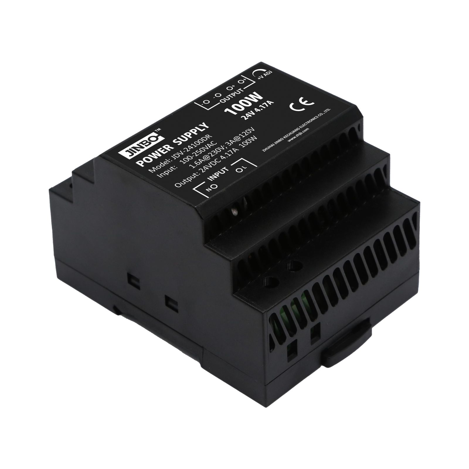 Блок живлення Jinbo на DIN-рейку 100 Вт 24В IP20, JDV-24100DR