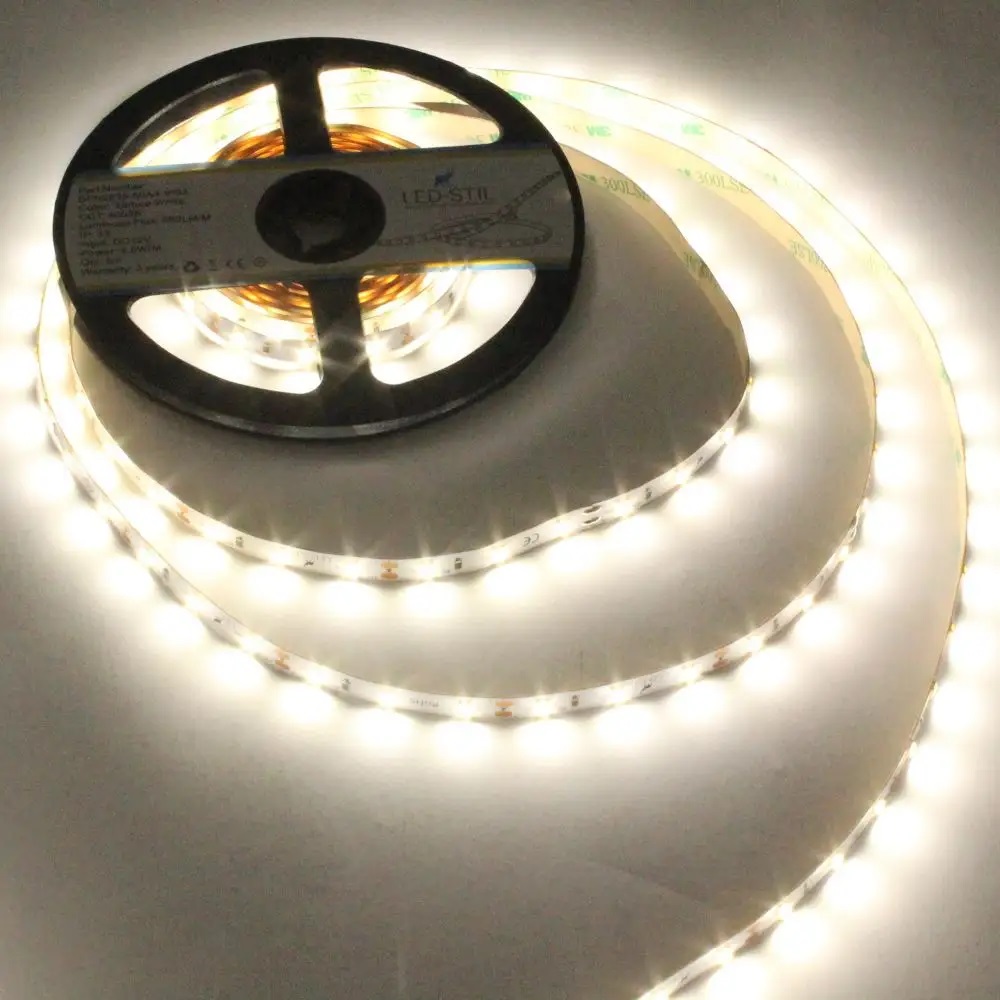 Світлодіодна стрічка LED-STIL 4000K 4,8 Вт/м 2835 60 діодів IP33 24 Вольти 500 lm нейтральне світло