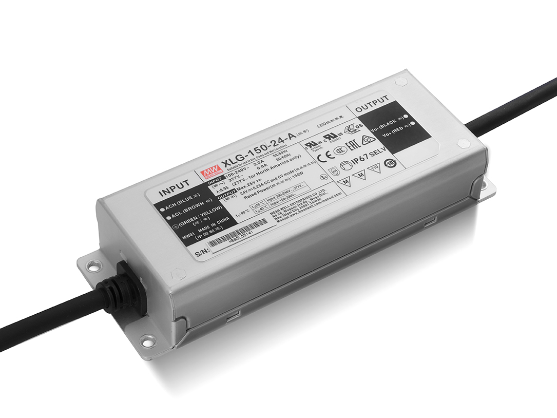 Блок живлення Mean Well для led стрічки 150 Вт 24V IP67, XLG-150-24-A