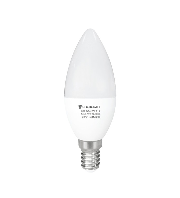 Cветодиодная лампа LED ENERLIGHT С37 5Вт 3000K E27